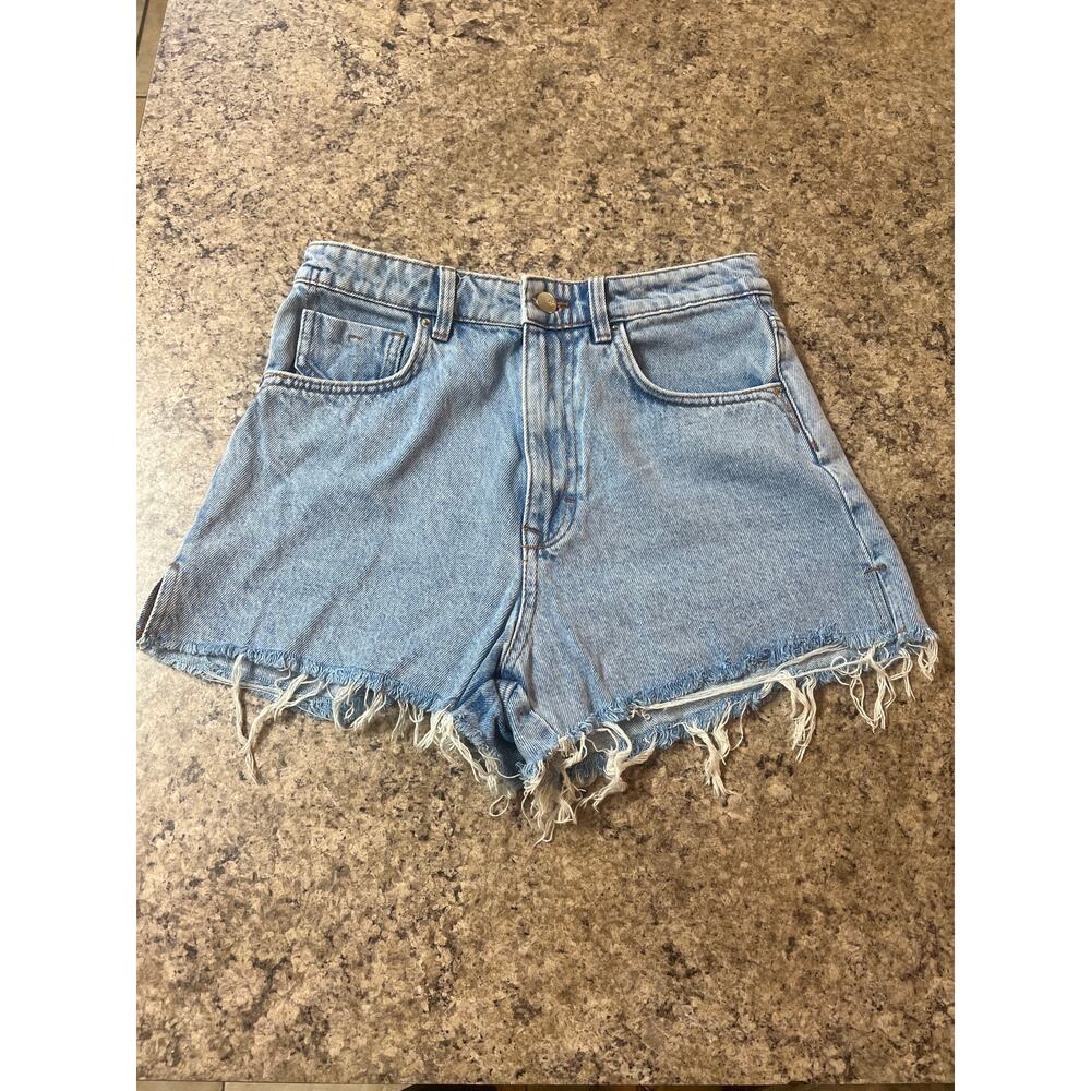 Zara Jean Shorts Size 6 Blue